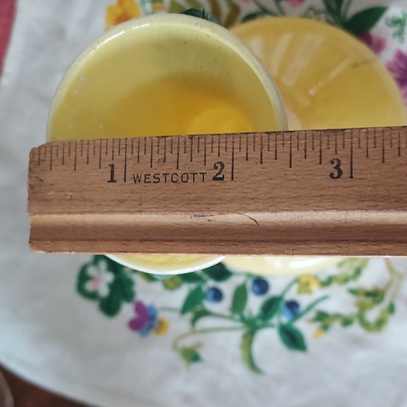 Murano yellow vase with 2 handles in green glass Redwing style - Picture 9 of 11